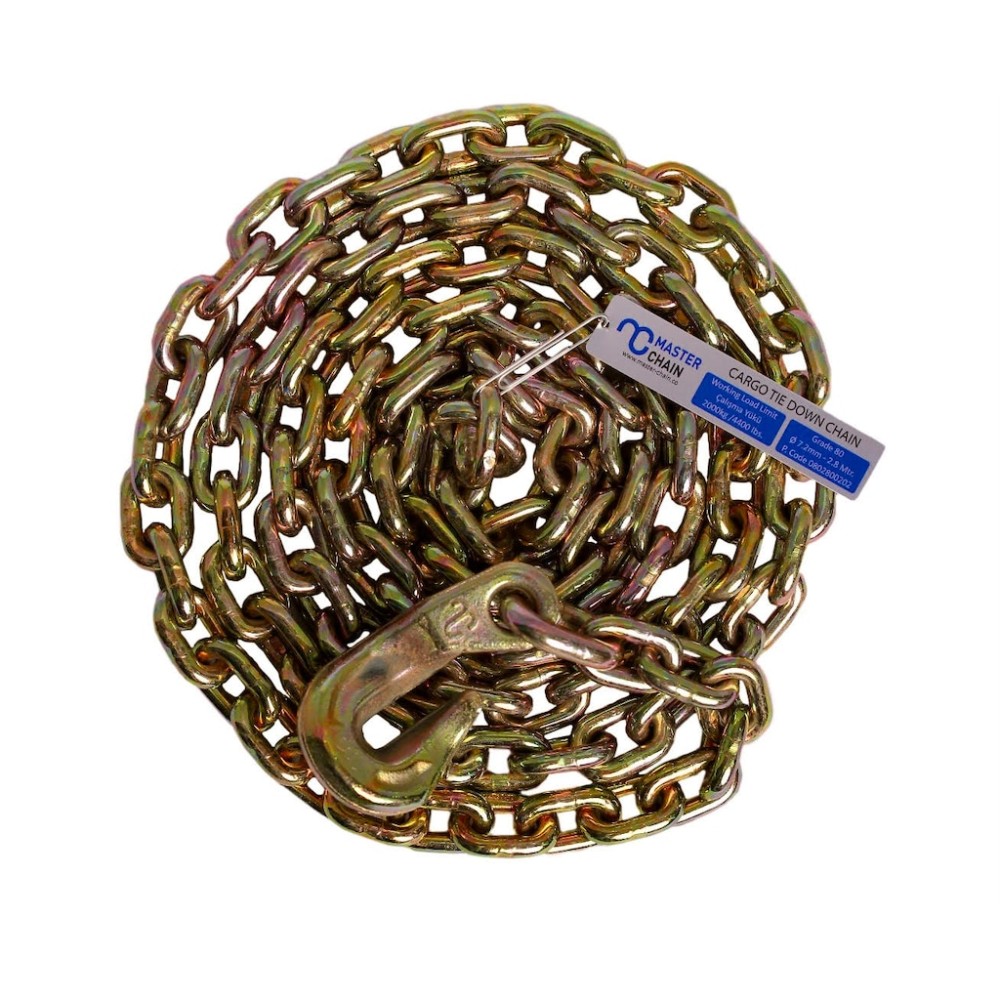 2-Ton G100 Chain with Curved Hooks